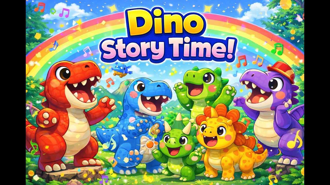 Fun Dino Stories – Let’s Listen Together! #KidsSongs #AnimalSongs #EducationalSongs #AlphabetSongs