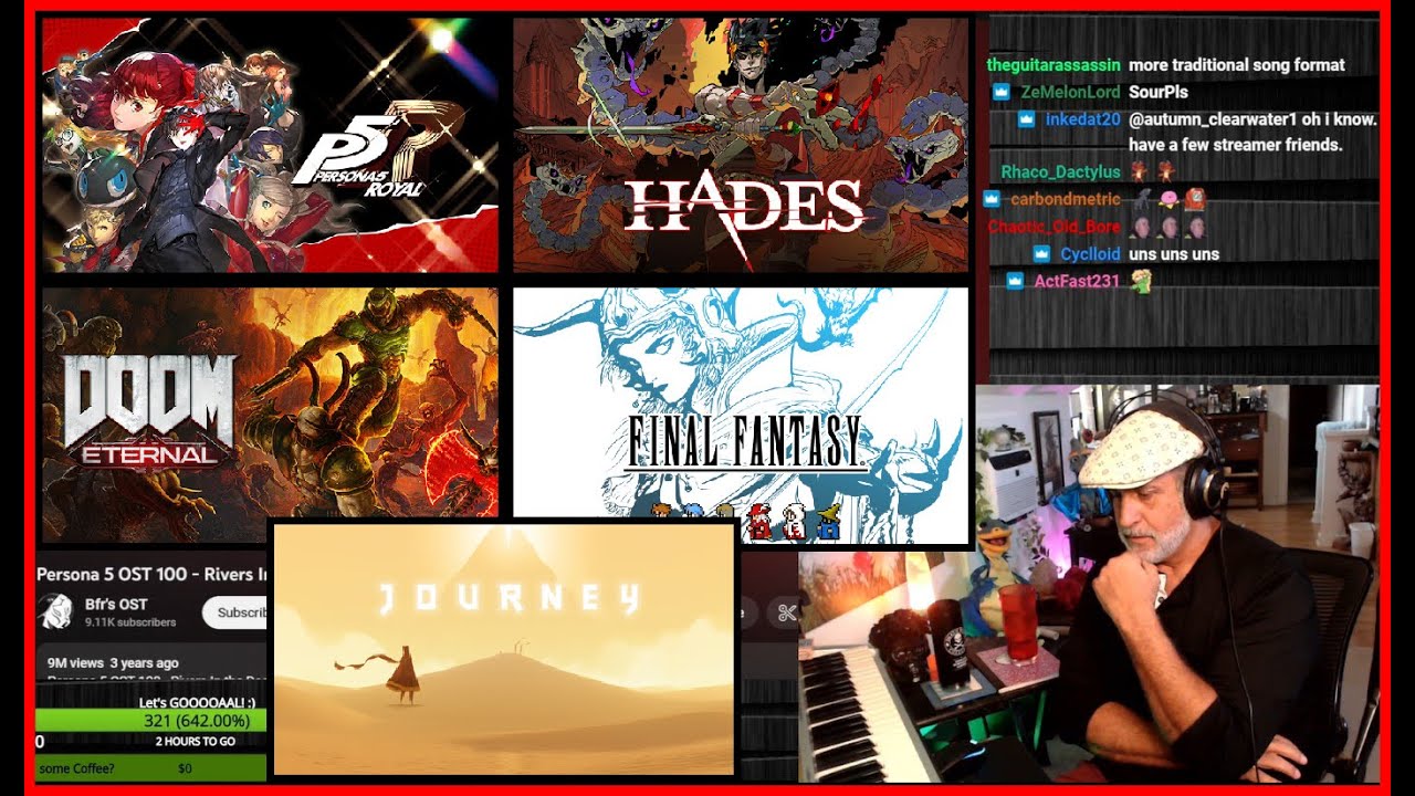 My First Twitch of Video Games OST Reactions, Persona 5, Final Fantasy, Hades, Journey, Doom Eternal