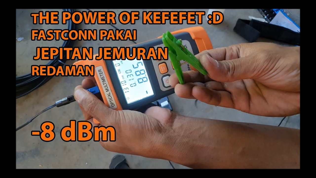 cara fast connector fiber optik tanpa cleaver/fastcon FO PART. 2 (tes hasil potongan ke fastconn)