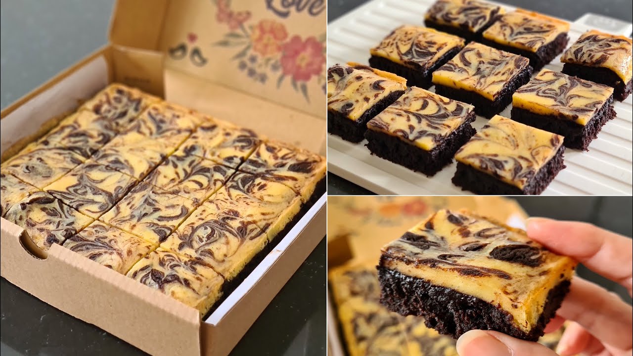 Delicious Fudgy Cheese Brownies. Super moist and easy, No mixer needed (resep Brownies Keju sekat)