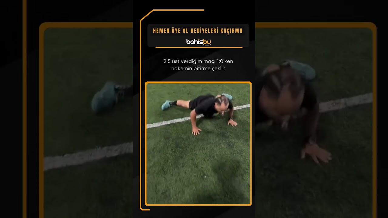 2.üst yaptıgım kupon 1:0 bitince hakemin bitirme şekli :   