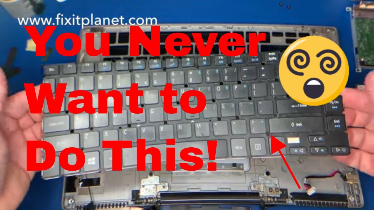Replacing the keyboard on an Acer Aspire R7-572 From Start To Finish.