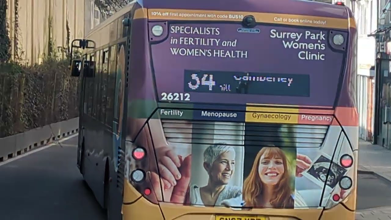 Here is the Brand New livery Stagecoach bus 26212 on the number 34 in Woking Thursday 5 March 