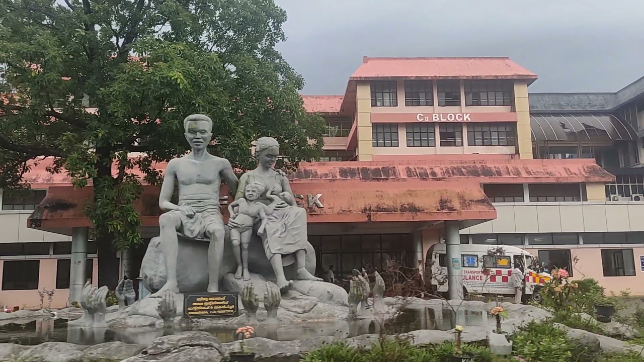 TDMC Alappuzha medical college hospital campus. The Rainy season