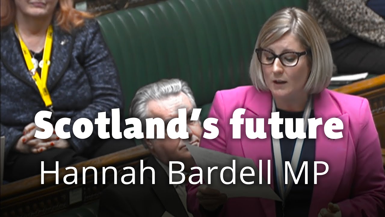 Hannah Bardell MP - SNP Opposition Day 14/12/22 : Scotland’s future