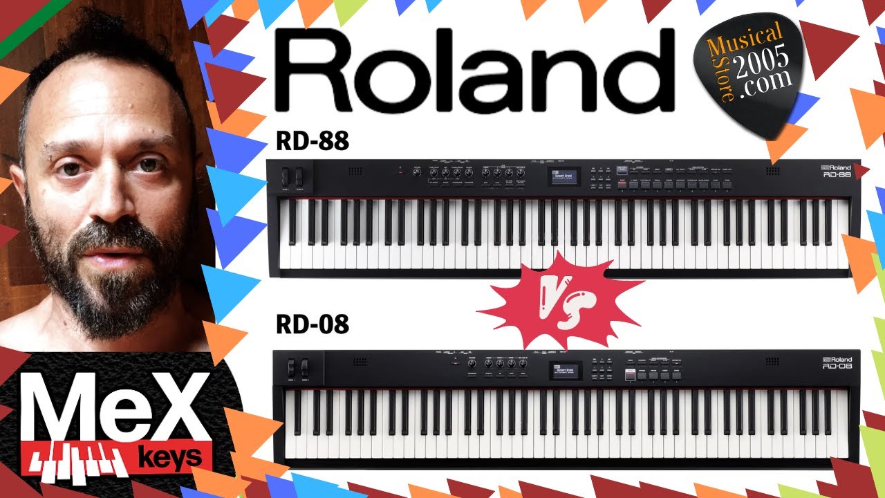 Roland RD88 vs RD08 by MeX (Subtitles)