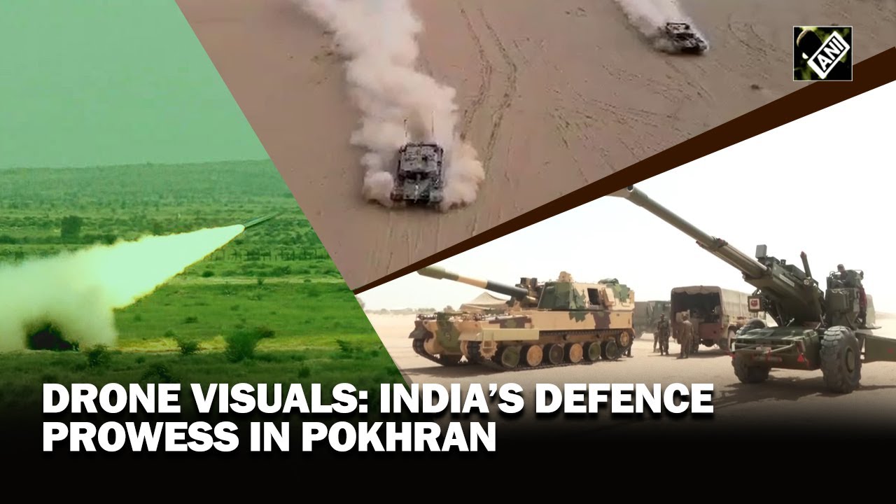 Watch: Spectacular drone visuals of India&rsquo;s defence prowess in Pokhran