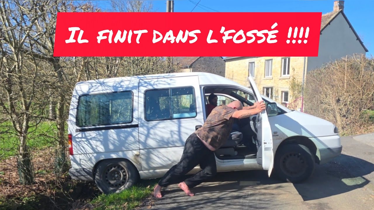 LA VOITURE D'ANTOINE FONCE DANS LE FOSSÉ 🤣🤣🤣