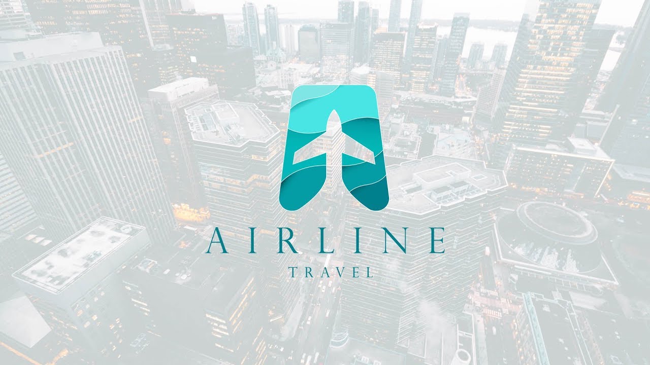 illustrator Tutorial Air Line Travel Logo Design | Sopheap Design