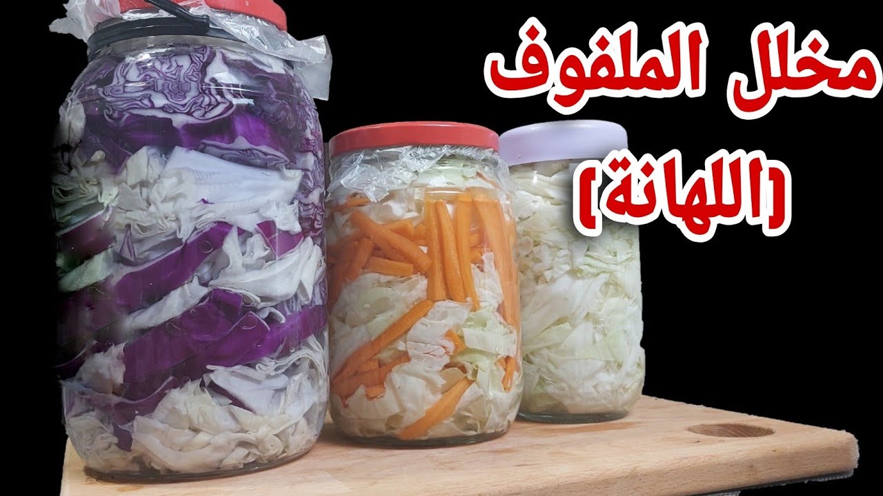 فوائد مخمر الملفوف(اللهانة) طريقة العمل بدون خل للحصول على البكتريا النافعه البروبايتيك بثلاث طرق