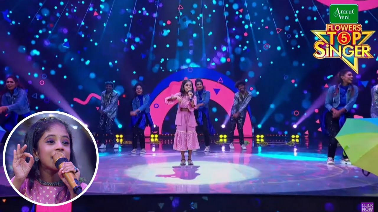 Minnal Kaivala Chaarthi ... [ Harikrishnans (1998) ] | Flowers Top Singer 5 | Iris Elma Liju| 39