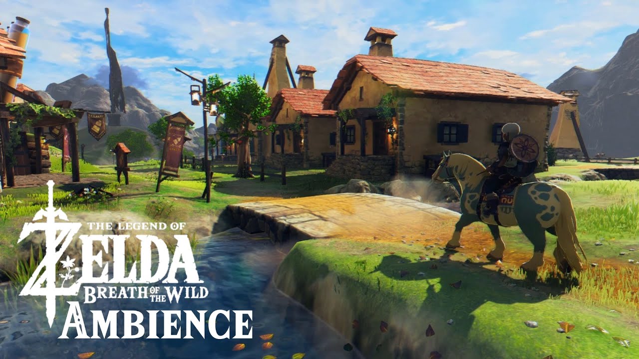 Zelda Ambience  |  Exploring Hateno Village - Breath of the Wild