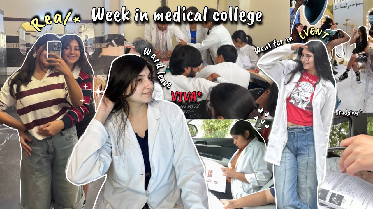 MBBS VLOGS 🦋 batch viva, studying, productive, week in medical college , pilgrim haircare |