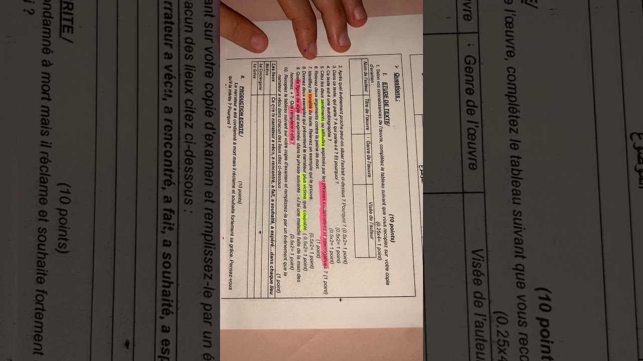 تصحيح الامتحان الجهوي جهه الدار البيضاء 2013 الجزء الثاني Correction examen régional Casablanca