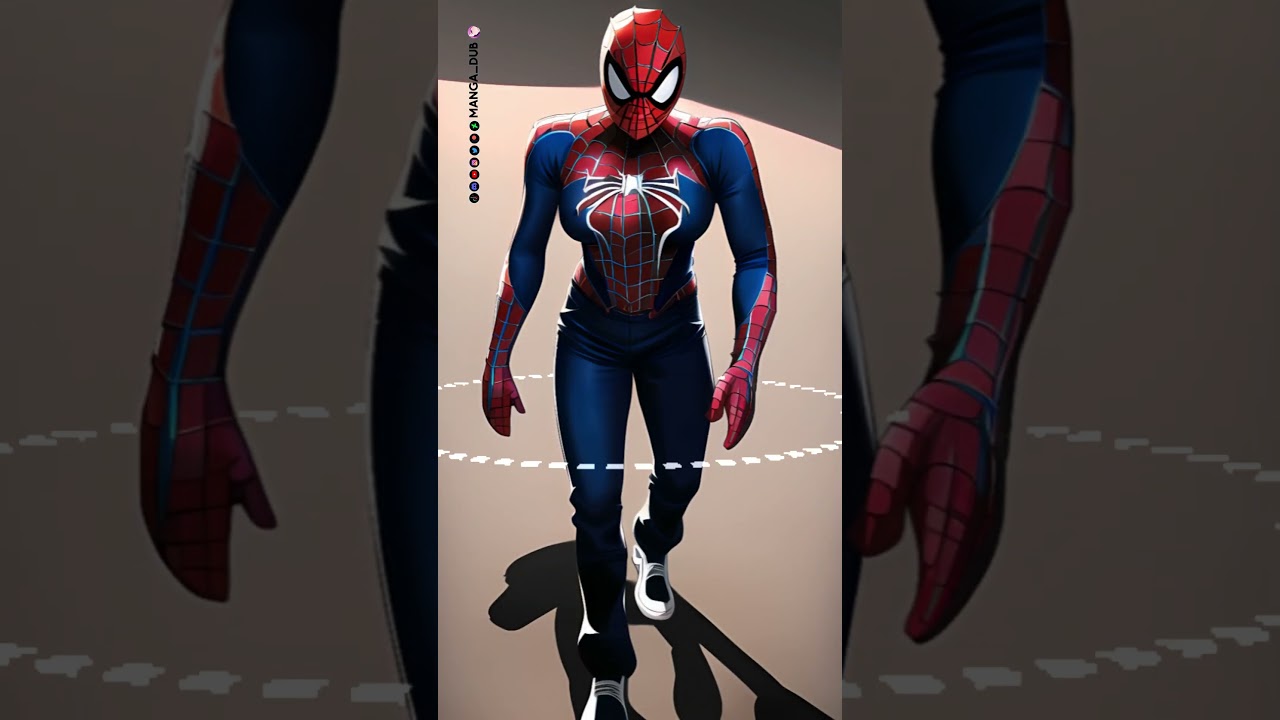 [TG TF] Spiderman to Spiderwoman #aiart #boytogirl #m2f #genderbending #mtf #tgtf #transformation