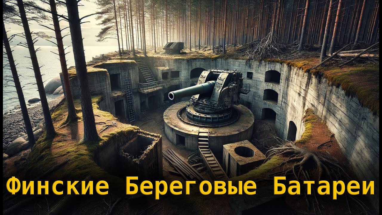 305 мм - Мощь и Тайны: Исследуем Финские Береговые Батареи - Мыс Крестовый