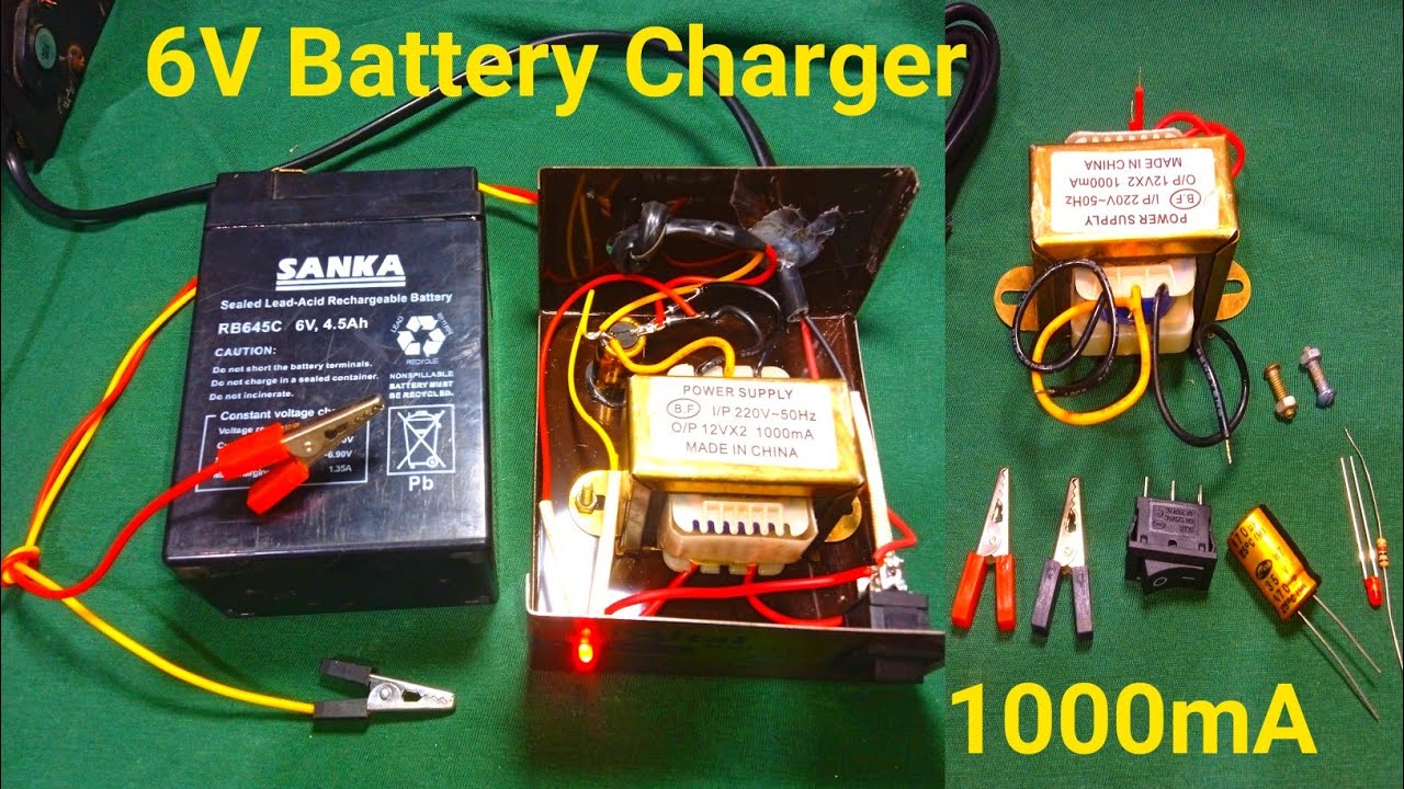 how to make 6 volt battery charger at home,, very simple and easy process akash tech550