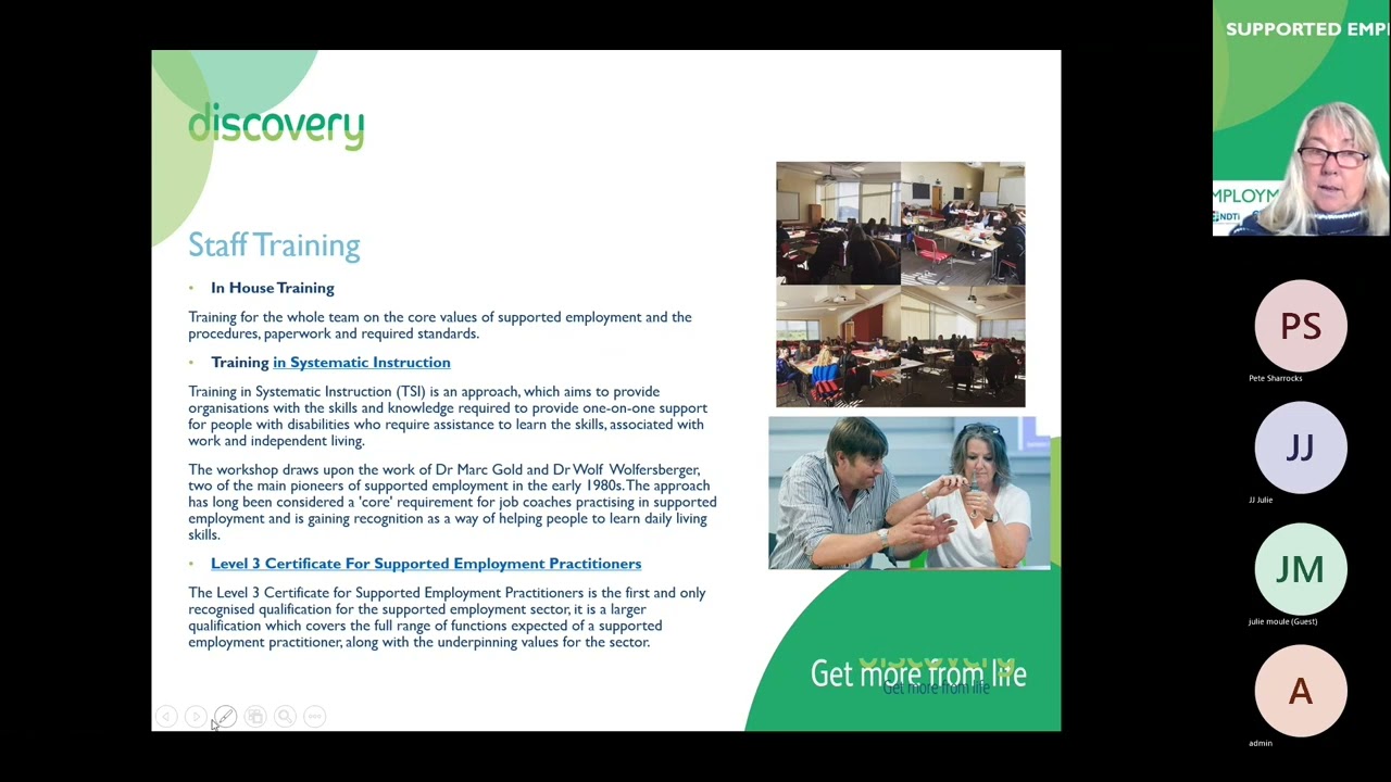 Discovery: Supported Employment