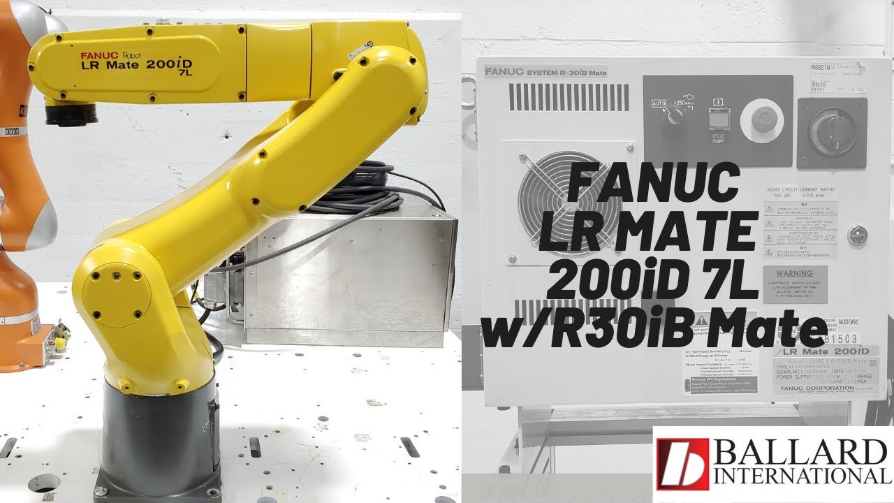 Fanuc LR Mate 200iD 7L w/ R30iB Mate Controller - Tested