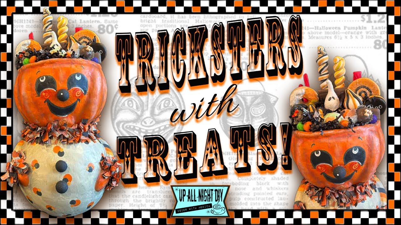 Whimsical Halloween Candy Head Jack / Tricksters with Treats Collab!
