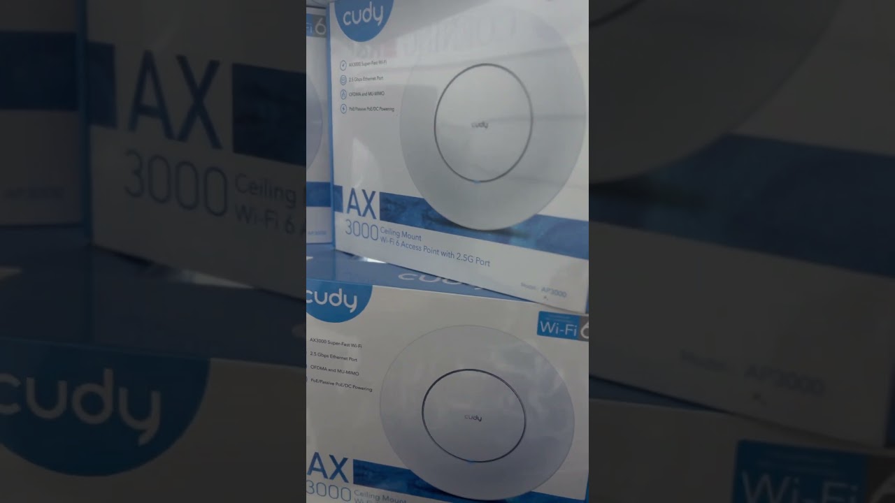Cudy AX3000 WiFi Access Point with 2.5G Port Ceiling Mount AP3000 #cudy #cudyAX3000 #cudyrouter #sft