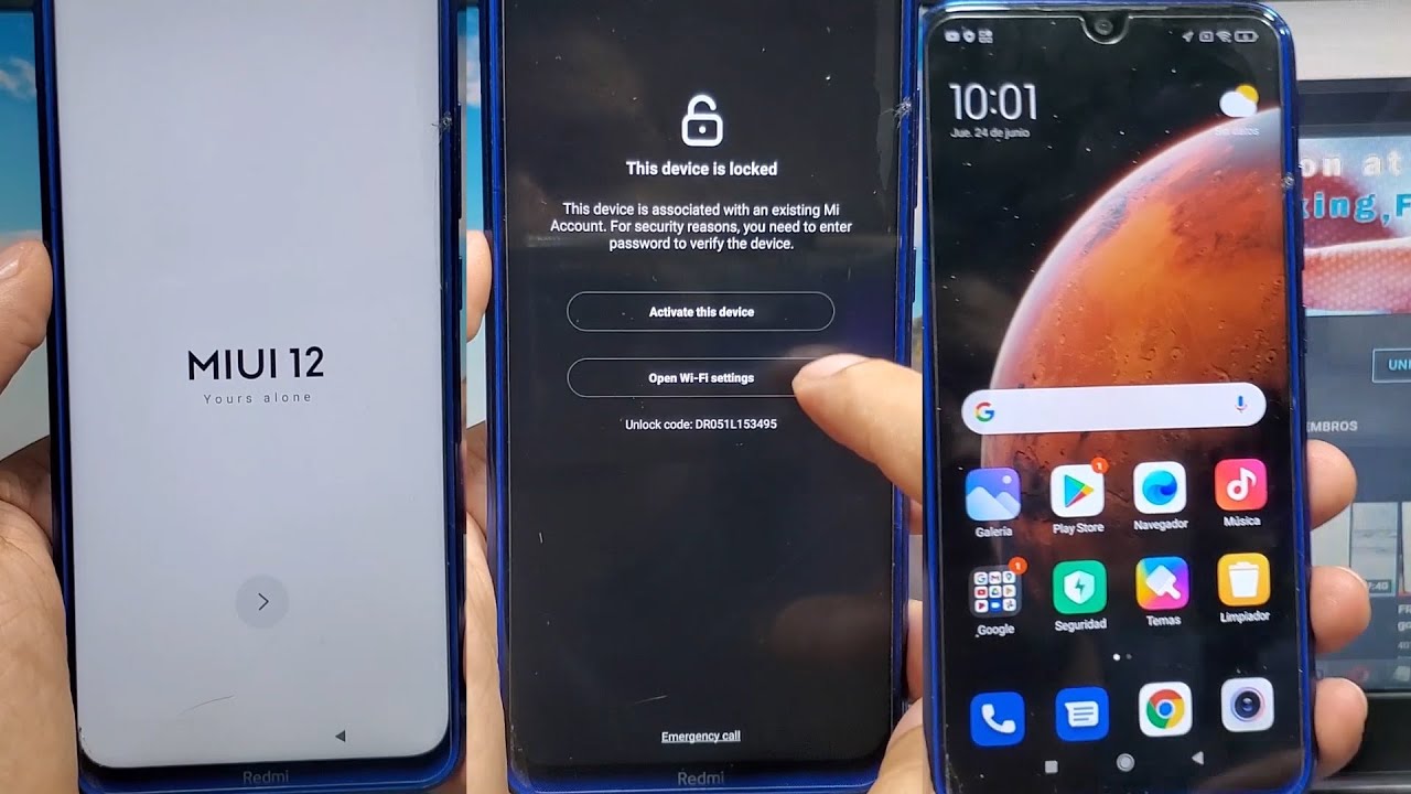 Como eliminar o quitar cuenta MI a Xiomi o realme Note 8 bien explicado paso a paso