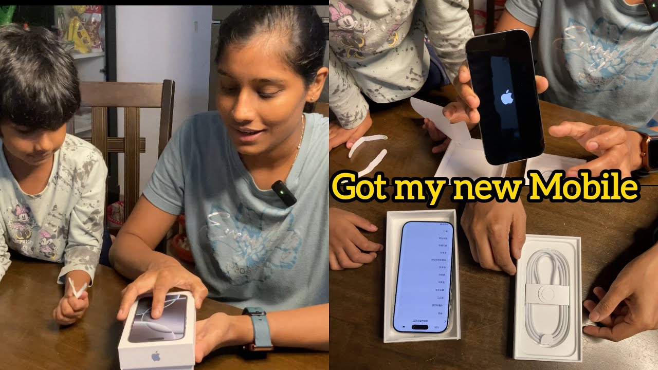 📱Gift from my husband ❤️🥳…..Got my new iphone 16 pro mobile|Unboxing|Long time waiting 
