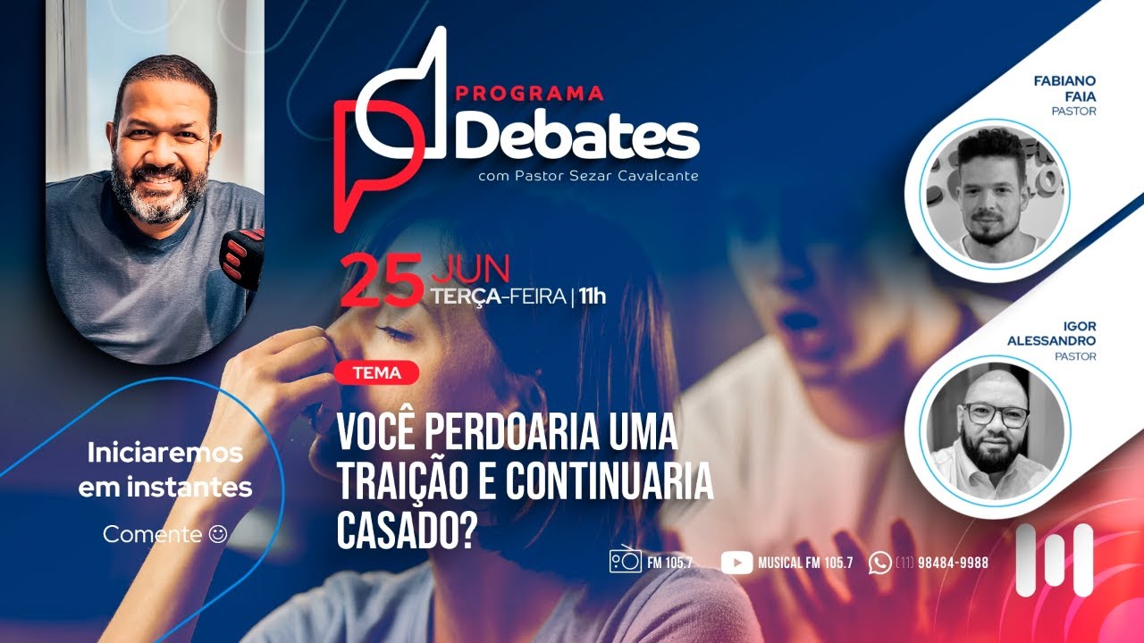 Você perdoaria uma Traição e continuaria casado? - Pr Fabiano Faia X Pr Igor Alessandro