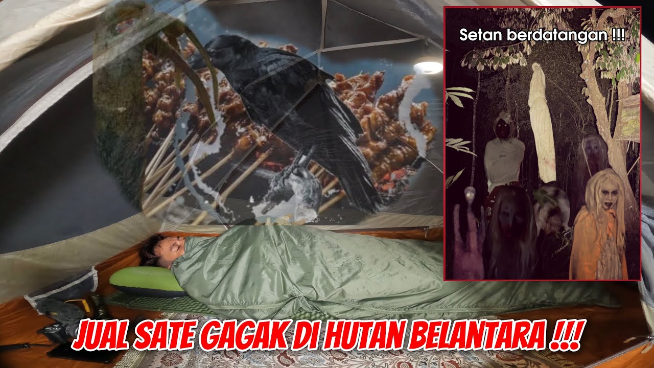 DIBELI SETAN JAM 1 MALAM~JUAL SATE GAGAK DITENGAH HUTAN~CAMPING HORROR~VIDEO 2010