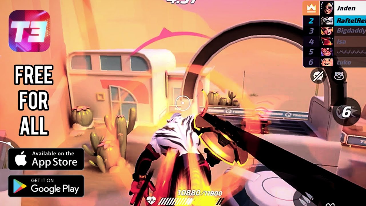 FREE FOR ALL T3 Arena High Graphics Gameplay IOS/ANDROID