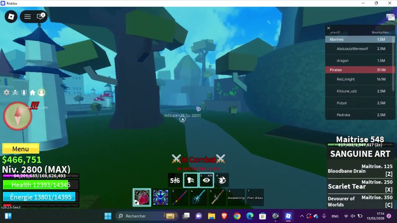 fight in blox fruit