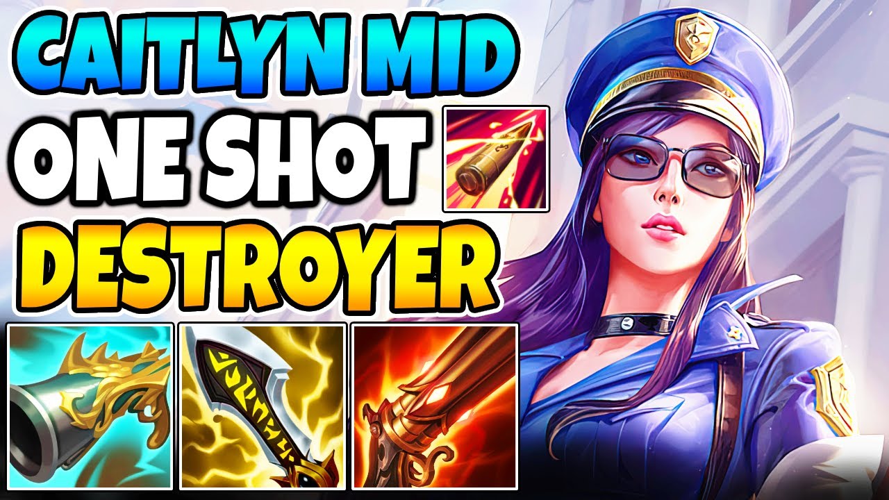 CAITLYN MID LANE DESTROYER - JUST HOW BROKEN SHE IS!? (INSANE DAMAGE)