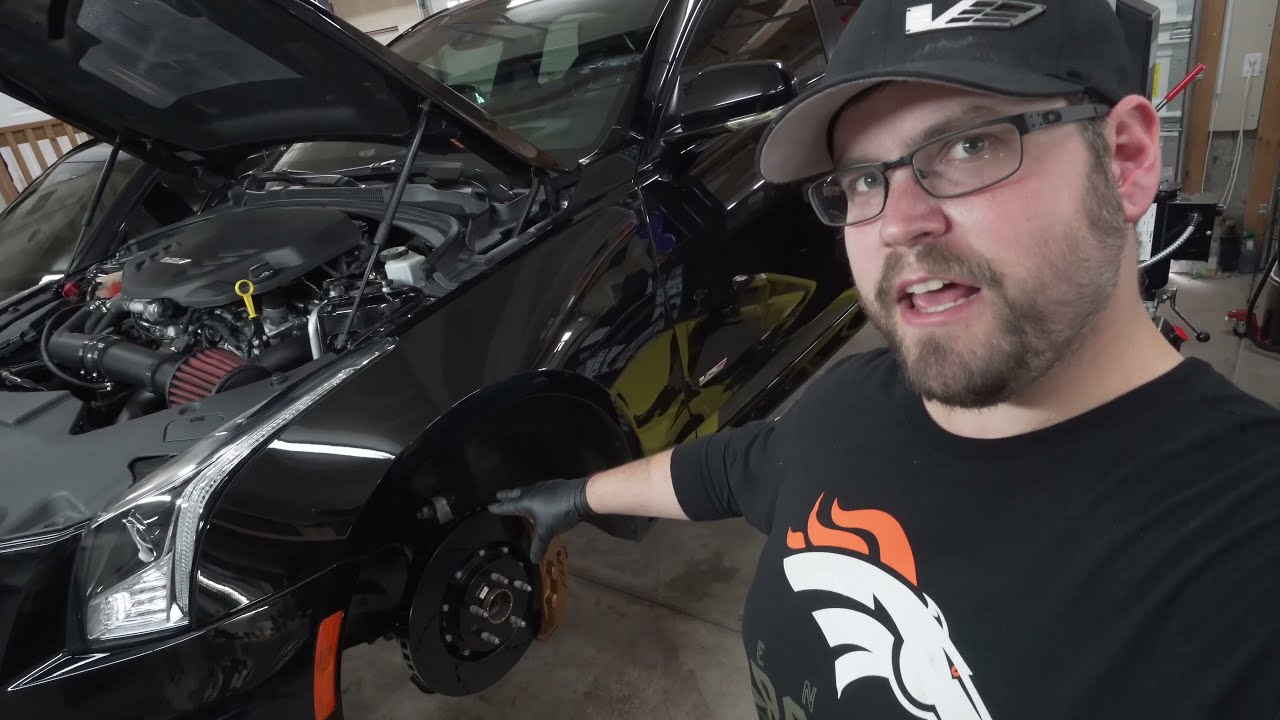Cadillac ATS-V gets Racingbrake rotors, Porterfield pads, and RBF600 fluid