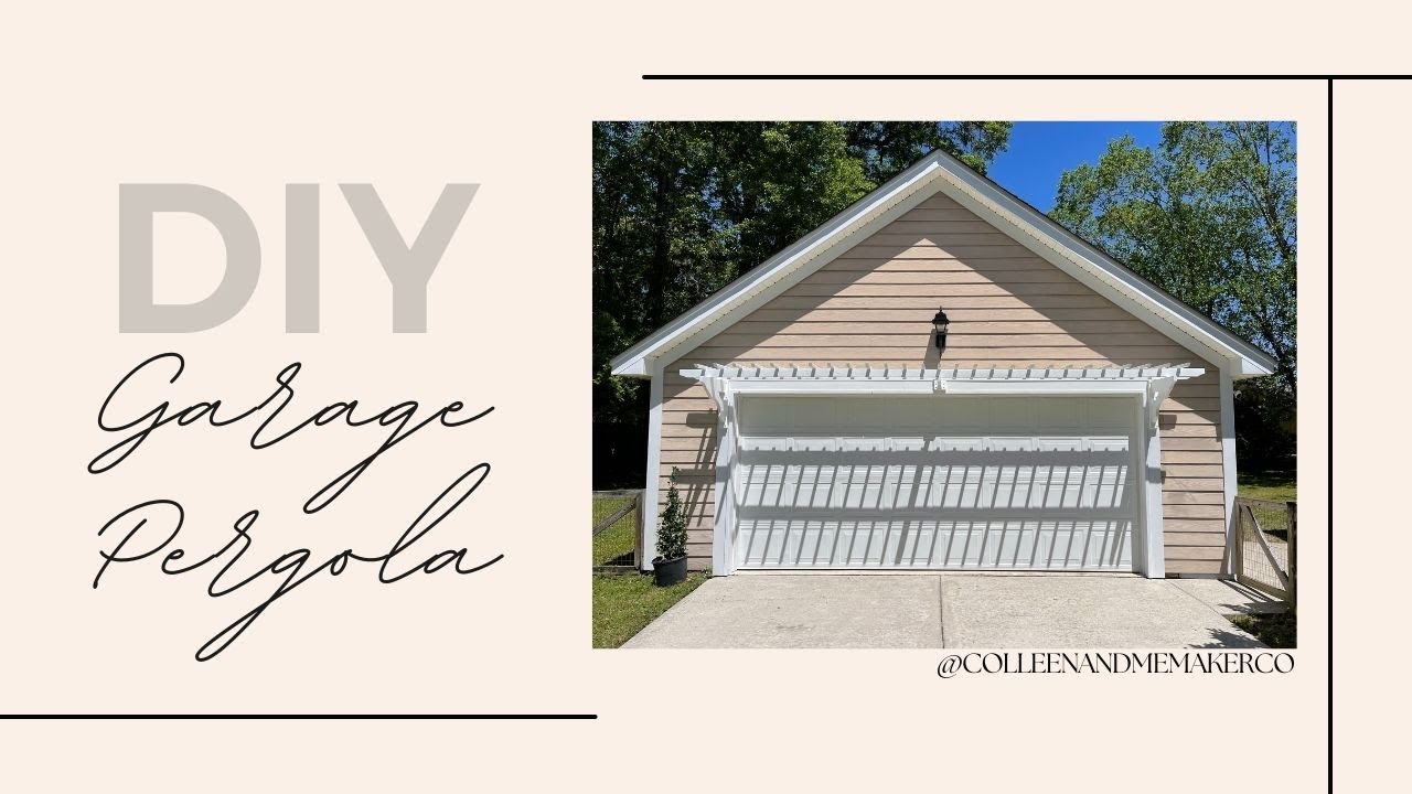 DIY Garage Pergola