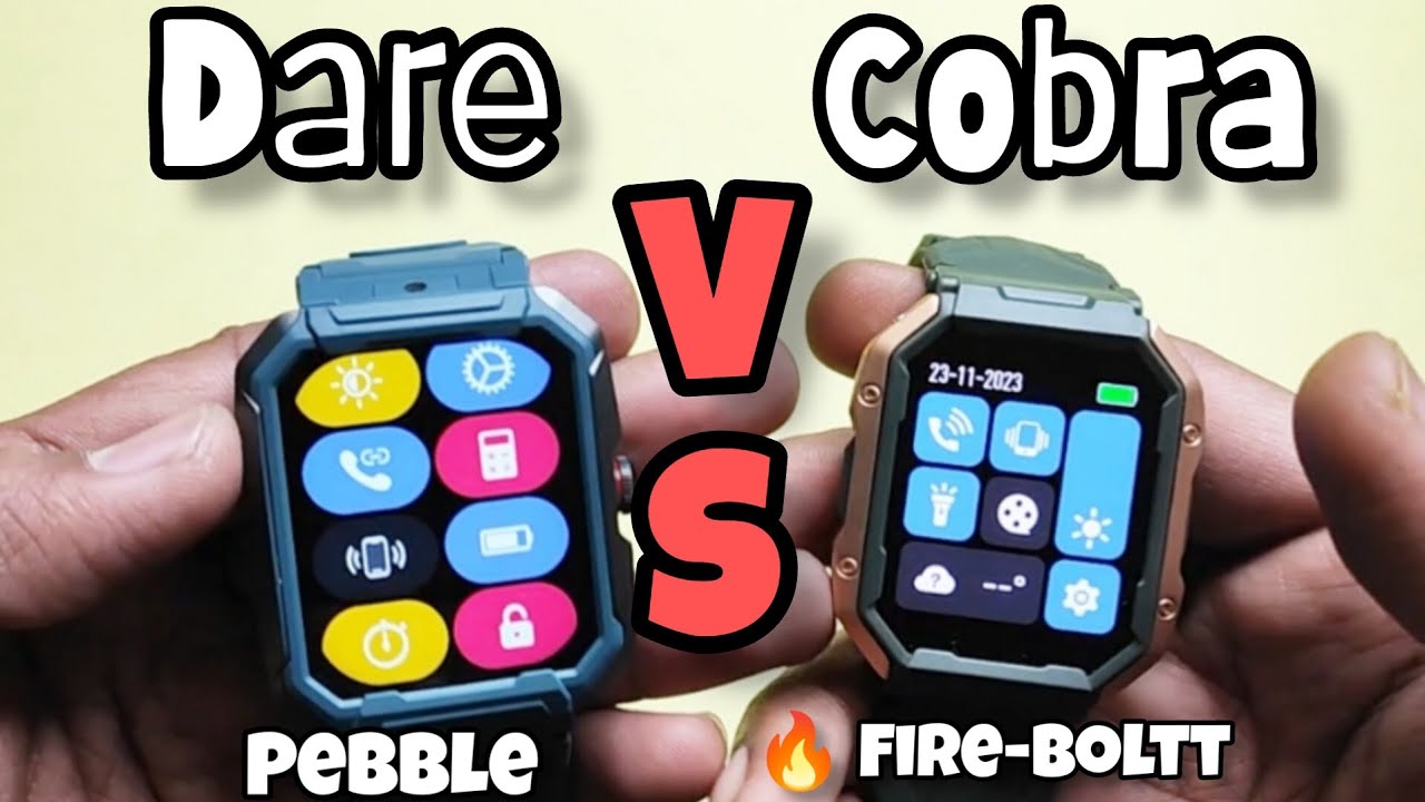 Pebble DARE Vs Fire-boltt Cobra | Rugged watches battle 2023