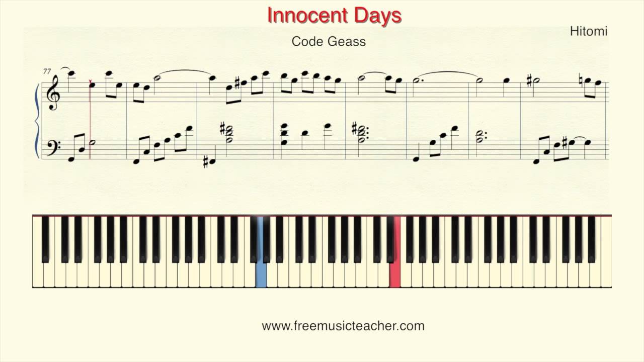 How To Play Piano: Code Geass 