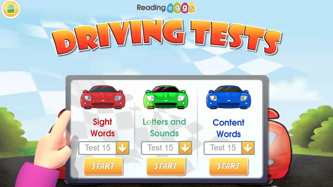 How to Play Reading Eggs Driving Tests | Fun Car Game to Learn Sight Words, Letters & Sounds