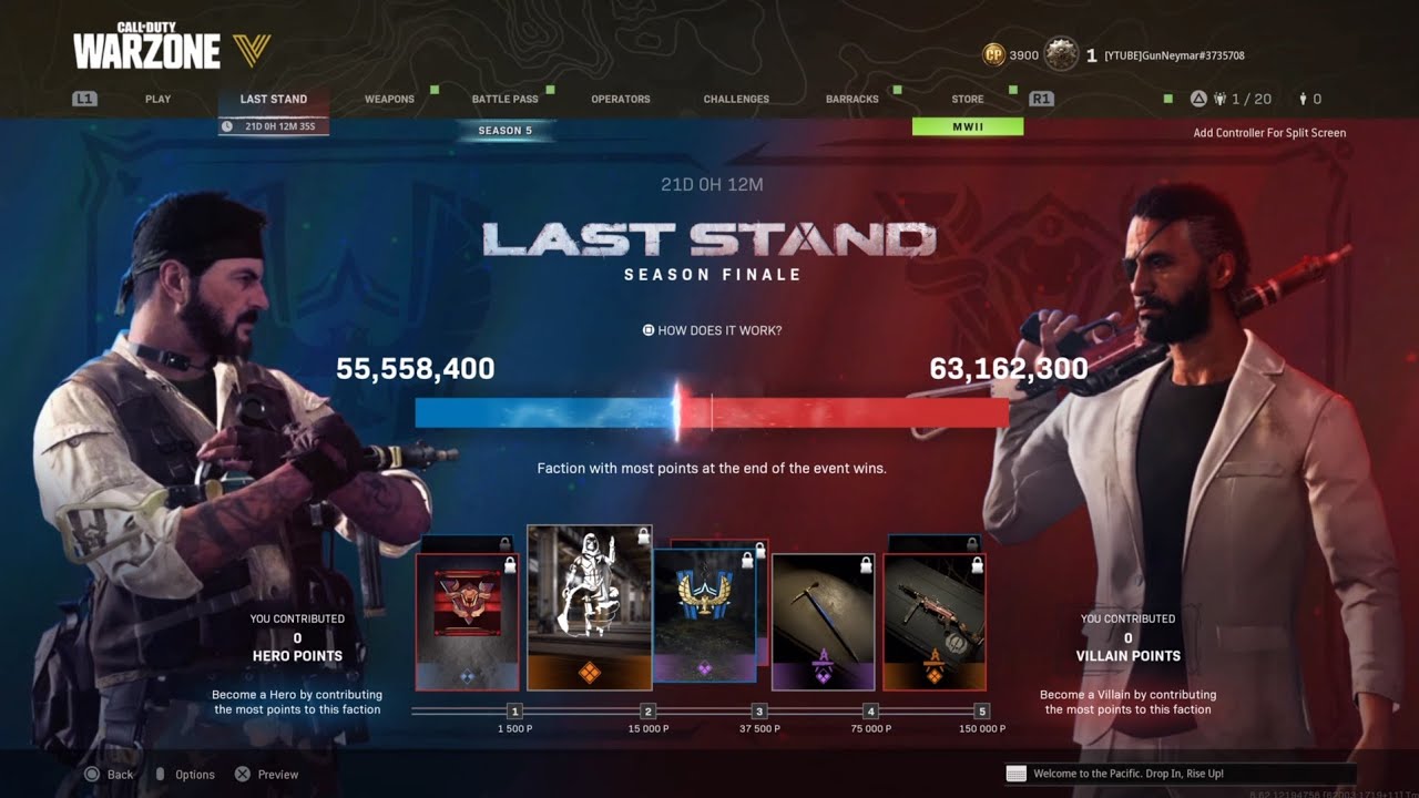 New Community Event Heros vs.Villains in Warzone