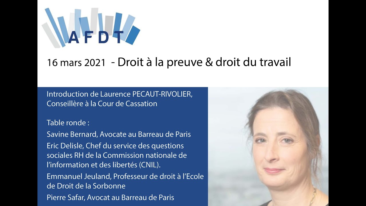 Droit à la preuve & Droit du travail