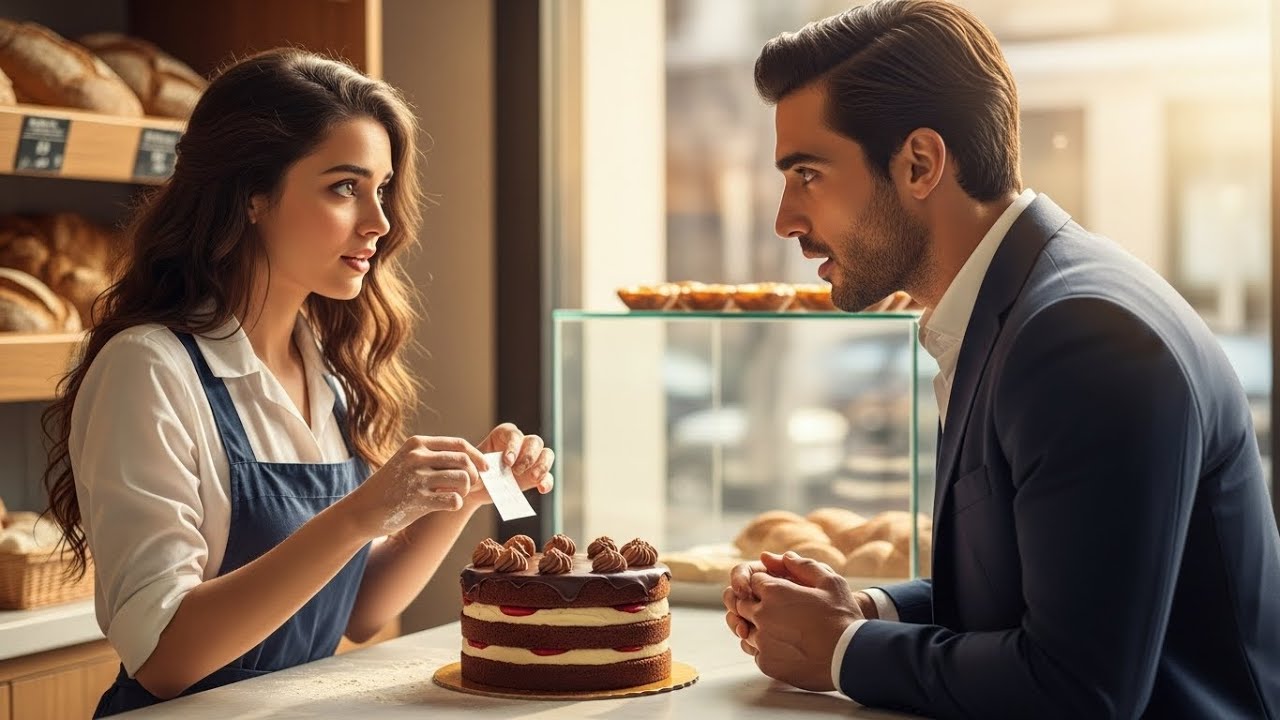 Su panadera tímida entregó el pastel de cumpleaños con una nota: