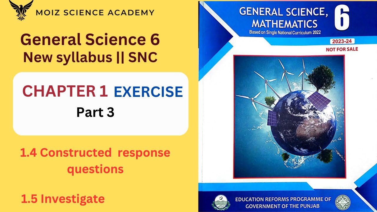 Chapter 1 Exercise solution | 6 class general science new textbook
