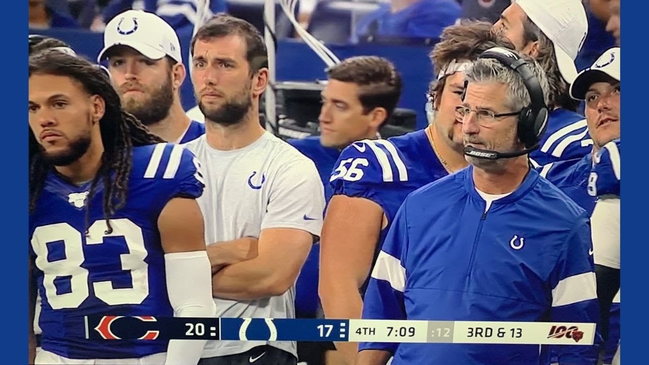 ANDREW LUCK RETIREMENT REACTION: First moments on sideline