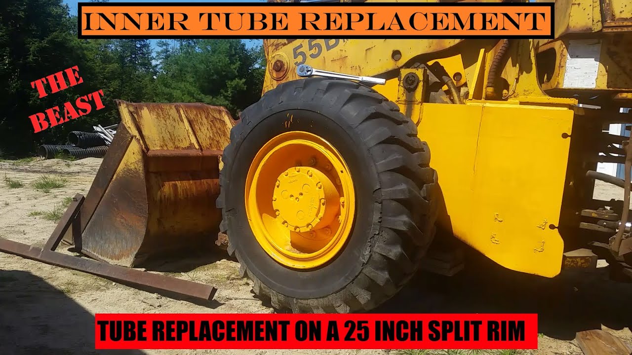 MASSIVE Loader Tire Tube Replacement - 25 INCH SPLIT RIM