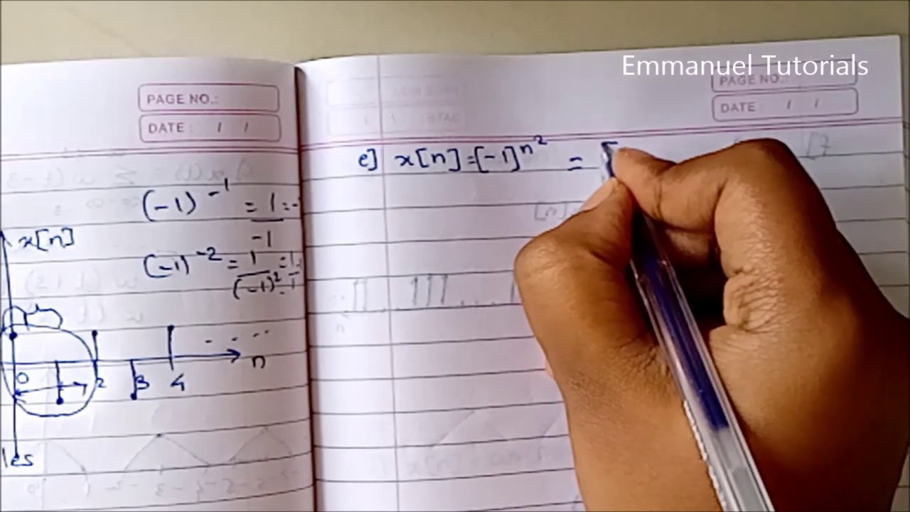 Solved Examples Periodic and aperiodic signals | nonperiodic signals | Emmanuel Tutorials