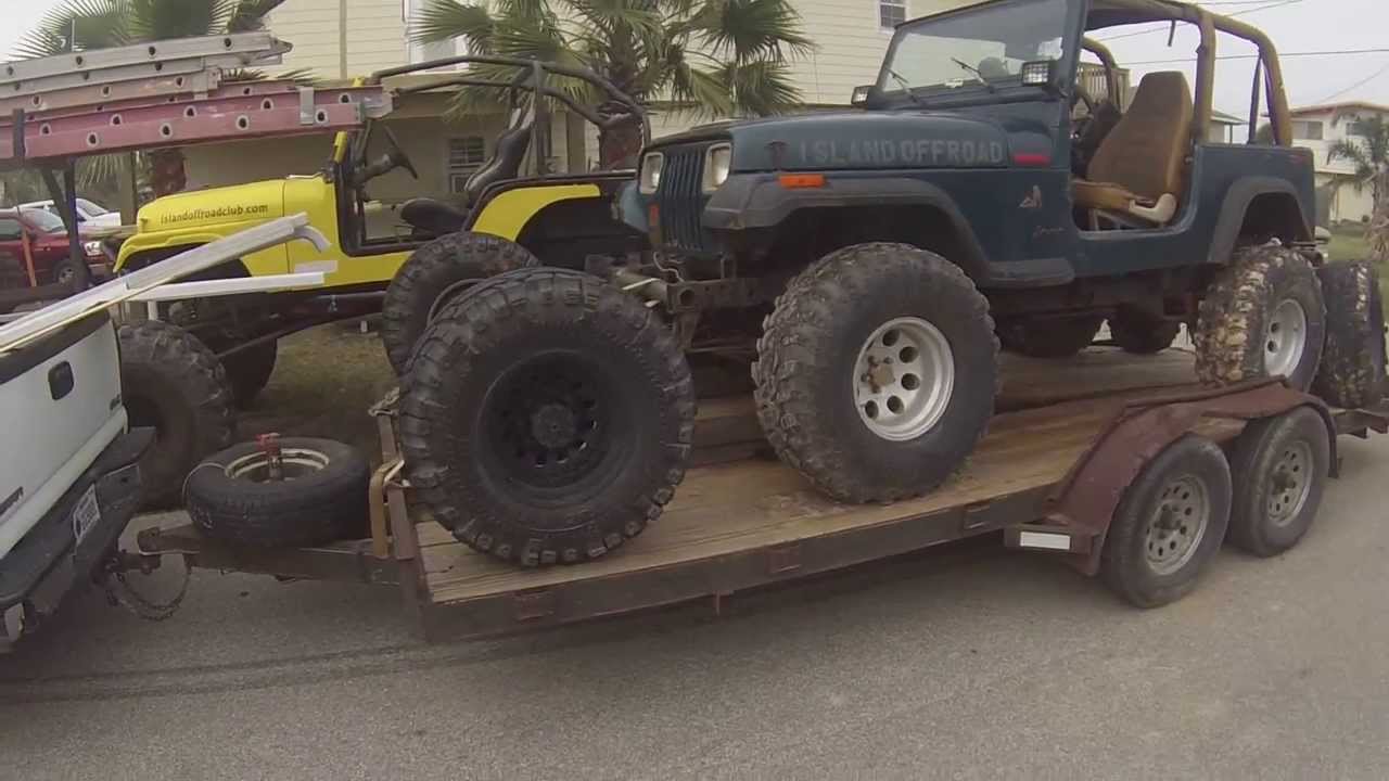 jeep build, 1 ton axles and 4 link tear down.