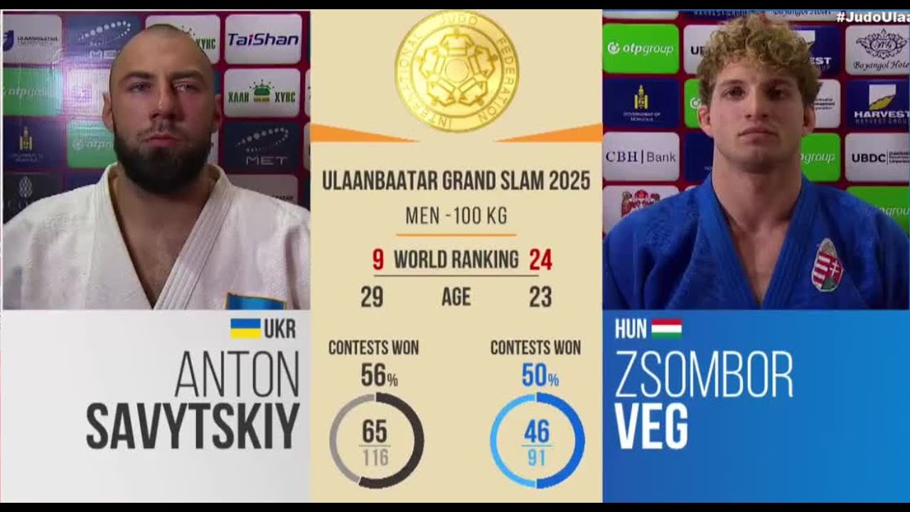 Anton SAVYTSKIY VS Zsombor VEG Ulaanbaatar Grand Slam 2025 Gold medal contest -100 kg