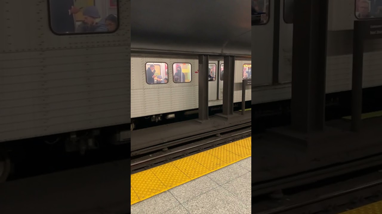 TTC T1 arrives at Dufferin Station.