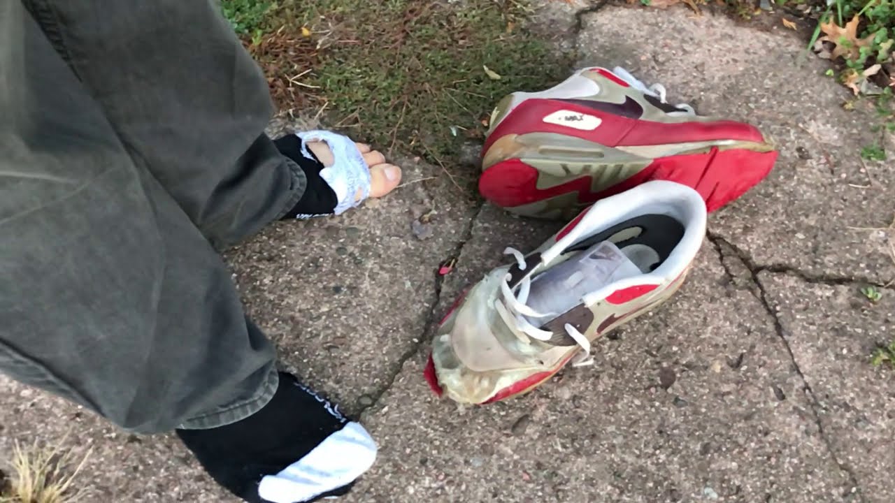 Morning Walk Wearing My Garbage Pile Found Hot Nike Air Max 90 Running Shoes-9