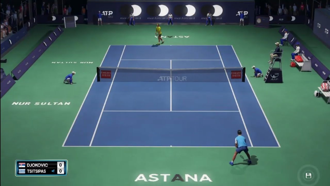 Novak Djokovic vs Stefanos Tsitsipas | Astana Open 2022 - Final match | AO Tennis 2 (PS4) Gameplay