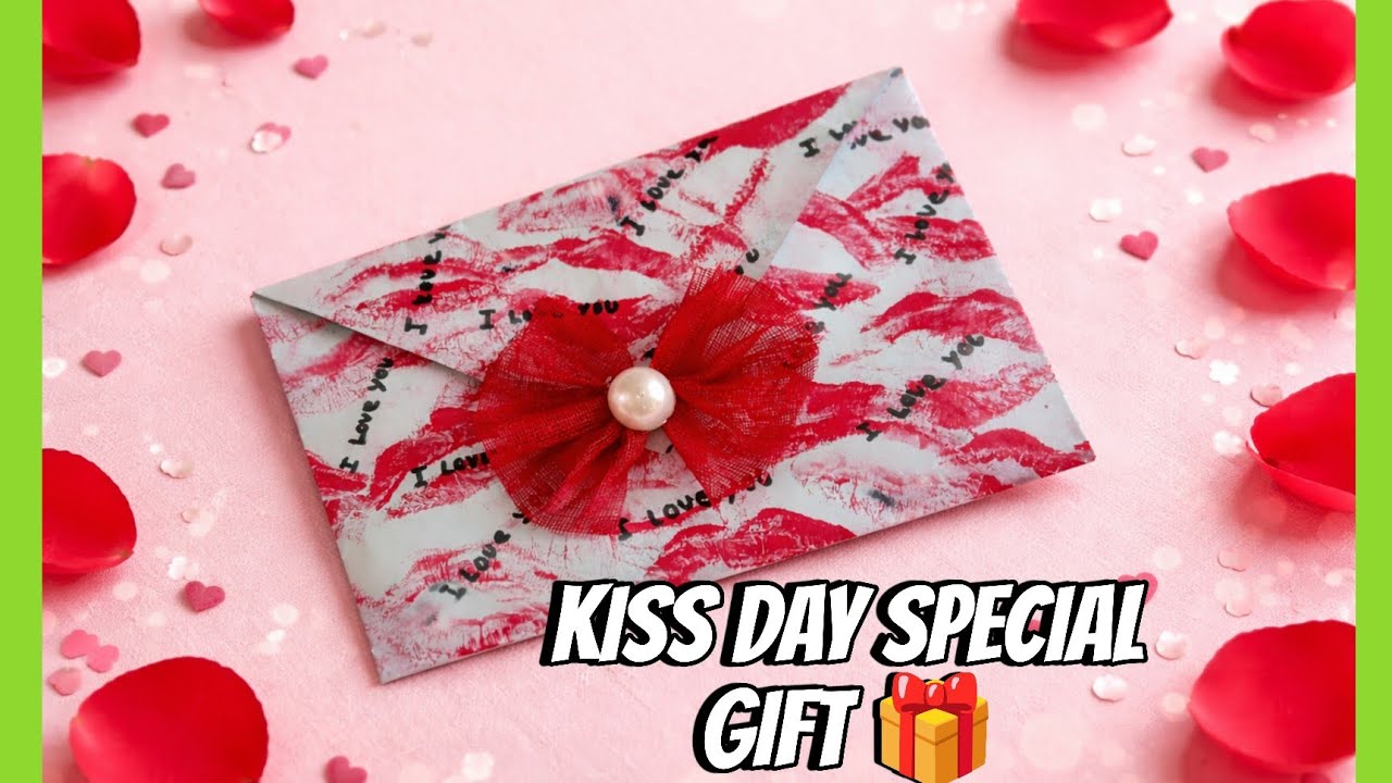 Kiss Day Special Handmade Love Envelope 💋 | Easy Valentine Craft Idea